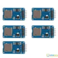 MICRO SD TF Card Module 6Pin Micro SD Card & SDHC High Speed Card Mini Micro SD Card Module TF Card Reader Module Adapters SPI Interfaces With Level Converter Chip For Arduino. 