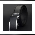 Black Leather Auto Gear Belt for Men - Belt For Men.
