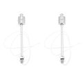 NXFDSIOZ 2PCS 150mm Stainless Steel Float Switch Tank Liquid Water Level Sensor 220V. 