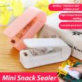 Mini Plastic Bag Sealer Machine Storage Bag Clip Sealing Machine Portable Sealer Packing Seal for Food Snack Kitchen Gadgets. 