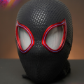 Miles Spiderman Cosplay Headgear Mascara Moving Eyes Electronic Mask Spider Man 1:1 Remote Control Toys For Adults Kids Giftcosplay. 