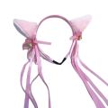 【beauty code store】Women Girls Ruffles Faux Headband Cute Plush Cat Ears Tassels Bell Decor Hair Hoop Lolita Anime Cosplay. 