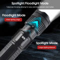 Auoyo Multifunctional Portable Flashlight Upgrade Three Light Source Flashlight Removable Handle P50 Flashlight White&Yellow Dual Wick Telescopic Zoom Double Floodlight Bracket Hole Design For Night Fishing Running Camping Adventure. 