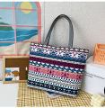 New canvas bag wholesale large capacity shoulder women's bag print handbag Korean version of Tote bag literary canvas bag. 