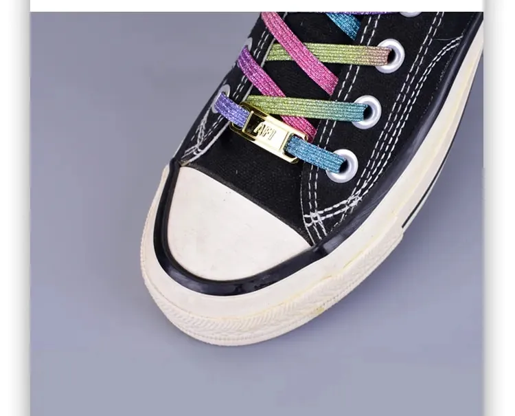 1Pair Fashion Shoe Charms Quality Metal Shoe laces Decorations AF1