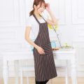BLACK BUTCHER STRIPE KITCHEN APRON. 