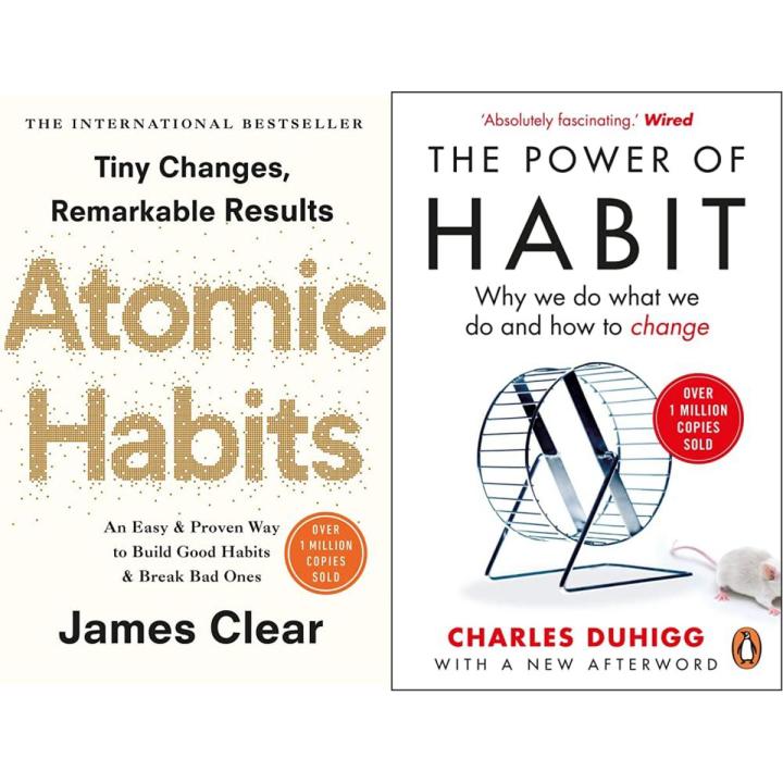2 Book set (Atomic Habits + The Power Of Habit)