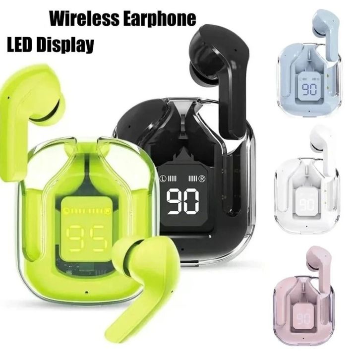 HQAi H4 Tws Earphone Wireless Bluetooth 5.0 Headphones Sport Gaming Headsets Noise Reduction Earbuds With Mic LED Display