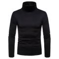 Women's Black High Neck Sweater for Winter Fashion. 