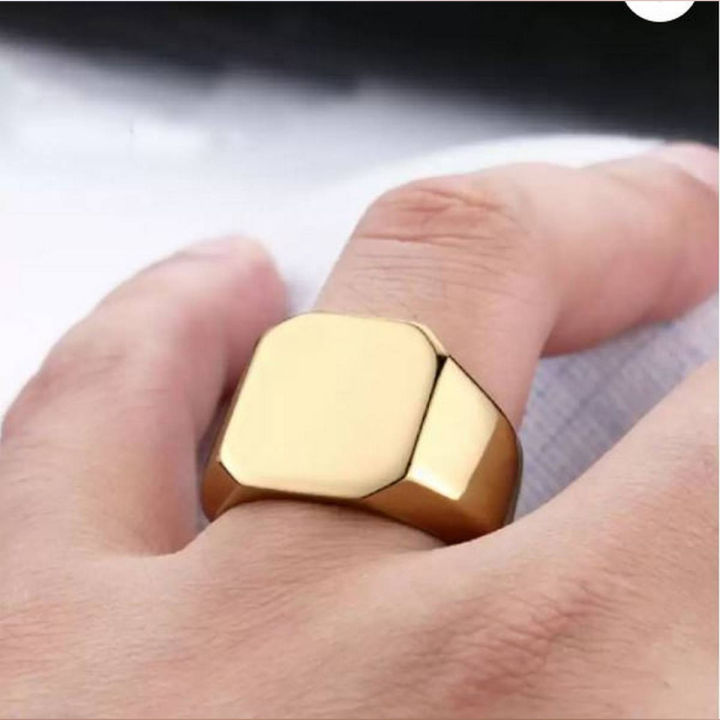 Gold Ring for Men and Women Best Titanium Steel Ring Gold Alloy
