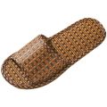 women and men Slippers non-slip home rattan grass indoor couple home men and women spring and summer bamboo woven sandals.