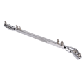 Double Kick Drum Pedal Drive Shaft Pedal Arm Linking Bar Drum Connecting Rod Silver. 