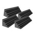 4 Pcs Acoustic Panels Studio Acoustic Soundproof Foam Sound Bass Trap Corner Sound Panels Wedges 12x12x48cm. 
