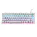 GamaKay K66 65% USB RGB Mechanical Keyboard 66 Keys Hot Swappable Translucent Glass Base Gateron Switch ABS Two-color Keycap. 