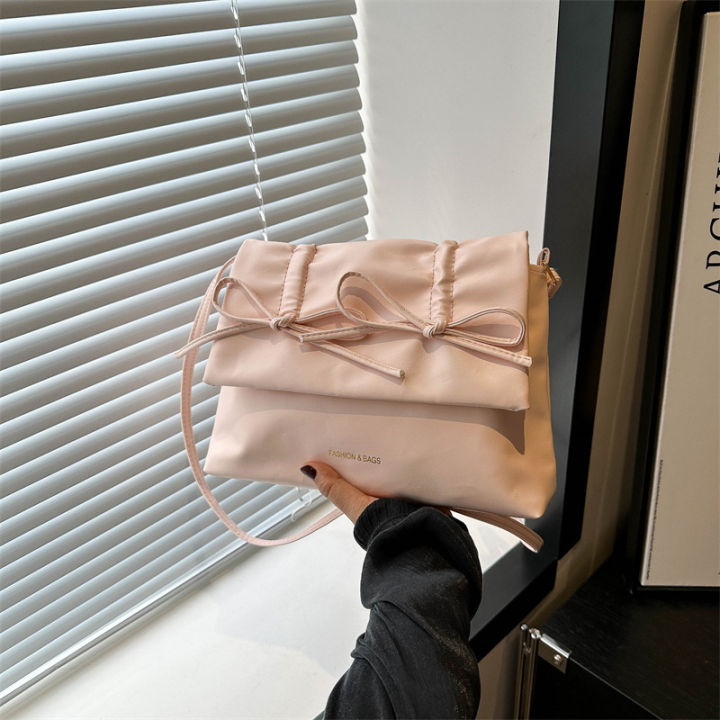 Ballet%20style%20bow%20armpit%20bag%20women's%202024%20new%20large-capacity%20crossbody%20bag%20trendy%20foreign%20commuter%20tote%20bag%20-%20Image%202