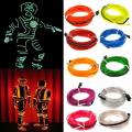 Good day Glow EL Wire Cable LED Neon Christmas Dance Party DIY Costumes Clothing Luminous Car Light Decoration Clothes Ball Rave 1m/3m/5m.