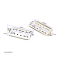 2Pcs 50mm 52mm Guitar Pickup Base Plate Accessories Guitar Neck Bridge Humbucker Pickup Base Plate.