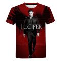 Lucifer T-shirt Men Women Summer Fashion Casual Short Sleeve 3D Lucifer Printed T-shirt Harajuku Streetwear Plus Size T Shirts. 