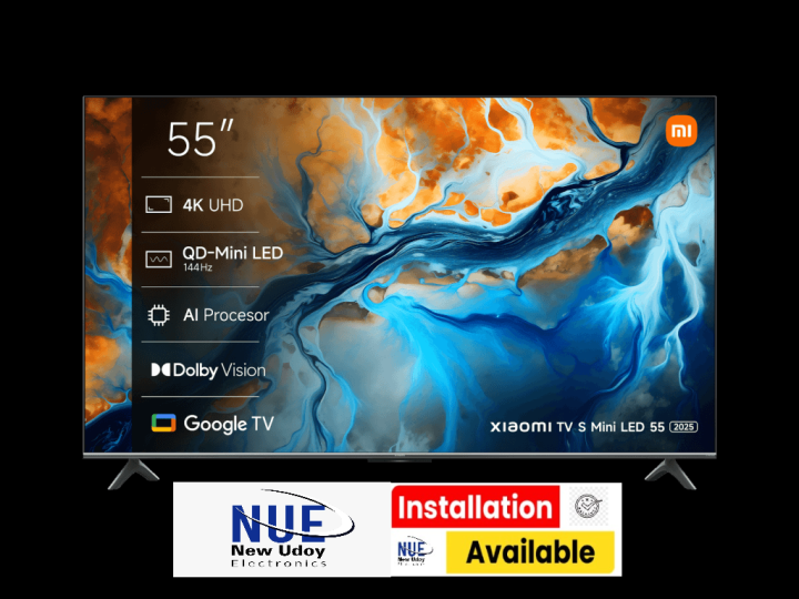 Xiaomi official TV S Mini LED  55 Inch 4K UHD QD-Mini LED Smart Android Google TV (Global Version) 2025