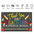 90x150cm Photography Backdrops Teachers Day Thank You Teachers Backdrops for Indoor and Outdoor Backgrounds.
