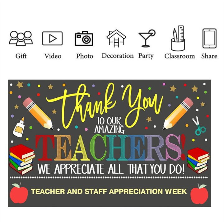 90x150cm%20Photography%20Backdrops%20Teachers%20Day%20Thank%20You%20Teachers%20Backdrops%20for%20Indoor%20and%20Outdoor%20Backgrounds%20-%20Image%202