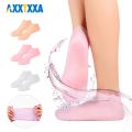 1Pair Silicone Socks for Women,Moisturizing Foot Socks,Soft Gel Socks,Aloe Socks,Women Spa Pedicure Socks for Repairing Dry Feet. 
