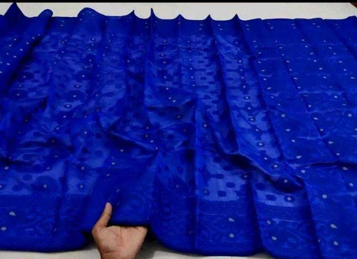 Exclusive Half Silk jamdani Saree for Women Tangail Saree