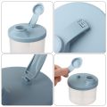 1x Baby Food Storage Box 4-Grids Portable Infant Milk Powder Organizer Snacks Container Essential Cereal Holder. 