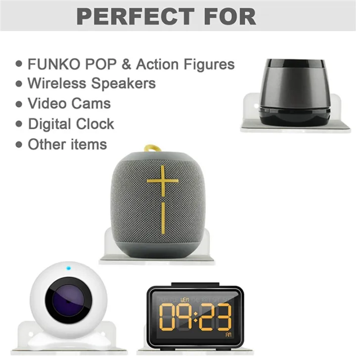 4X%20Wall%20Shelf%20Speaker%20Stand,%20Small%20Wall%20Shelf%20Speaker%20Mount%20for%20Bluetooth%20Speaker,%20Cell%20Phones,(White)%20-%20Image%203