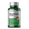 Mushroom Complex Supplement Reishi, Chaga, Lions Mane, Cordyceps, Maitake, Shiitake, Oyster and Turkey Tail Mushrooms by Horbaach 150 Capsules. 