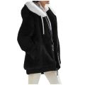 Autumn Winter Fashion Women's Coat New Casual Hooded Zipper Lady Clothes Cashmere Female Fleece Jacket Solid Color Ladies Coats. 