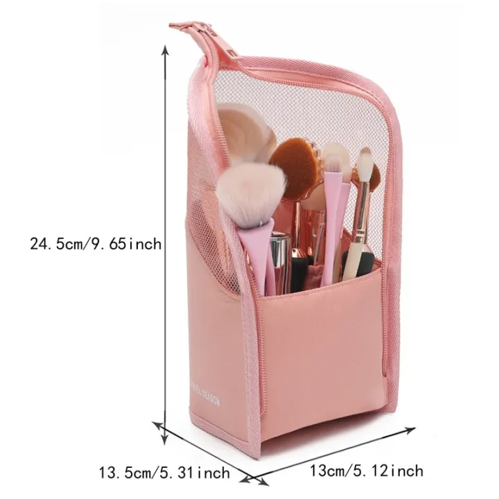 Makeup%20Brush%20Case%20Makeup%20Brush%20Holder%20Travel%20Waterproof%20Cosmetic%20Bag%20Stand-up%20Foldable%20Makeup%20Cup%20with%20Zipper%20(Black%20+%20Pink)%20Vnce%20Lncei%20-%20Image%206