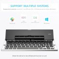 Jomaa Folding Keyboard Bluetooth Foldable Wireless Keyboard Pocket Size Rechargeable Keyboard for iPhone iPad Tablet Laptops. 
