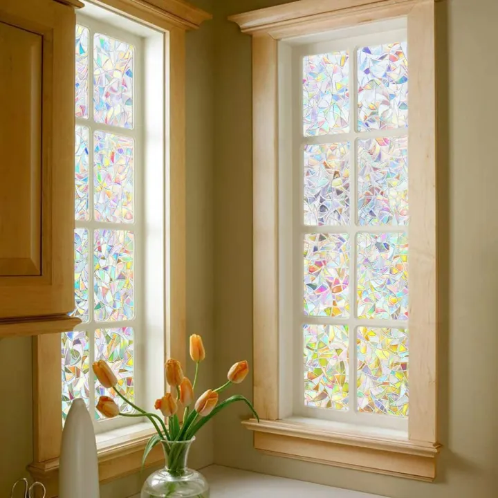 Privacy%20Decorative%20Window%20Films%20Rainbow%20Effect%20Stained%20Window%20Clings%20Non-Adhesive%203D%20Window%20Covering%20Film%20for%20Glass%20Door%20Home%20-%20Image%204