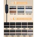 LED Desk Lamp with Clamp 10W Swing Arm Desk Lamp Eye-Caring Dimmable Desk Light with 10 Brightness Level, 3 Lighting Modes. 