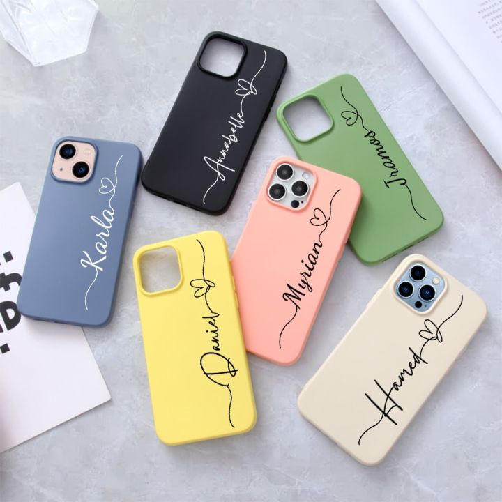 Dislikelike】Personalized Customized Name Phone Case for iPhone 14