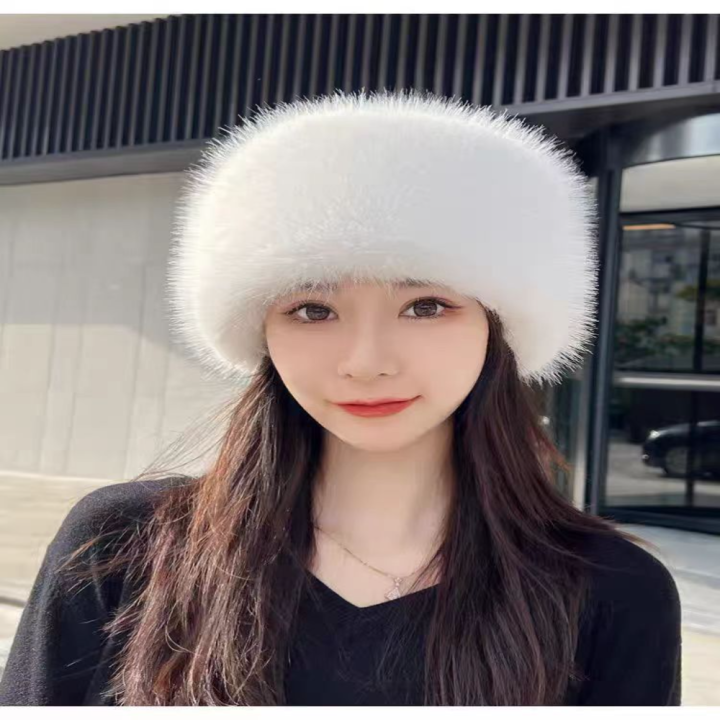 Insulated%20Hat%20Warm%20Round%20Top%20Faux%20Hat%20Thickened%20Flat%20Top%20Winter%20Hat%20for%20Winter%20Wear%20Outdoor%20Activities%20Cold%20Weather%20Skiing%20-%20Image%208