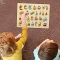Wooden Arabic Hand Eye Coordination Matching Toy Montessori Toys for Home Boys Girls.