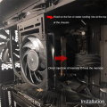 120mm RAM Module Cooling Pump Radiator Support Drainage Reservoir Mount Bracket Holder Heatsink Fan Holder Stand.