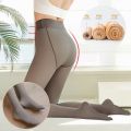 New Winter Thermal Leggings Women'S Warm Tights Fleece Pants Slim Translucent Pantyhose High Waist Thick Stockings.