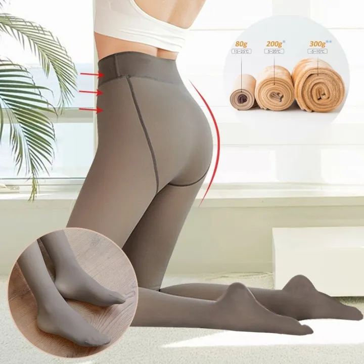 New%20Winter%20Thermal%20Leggings%20Women'S%20Warm%20Tights%20Fleece%20Pants%20Slim%20Translucent%20Pantyhose%20High%20Waist%20Thick%20Stockings%20-%20Image%202