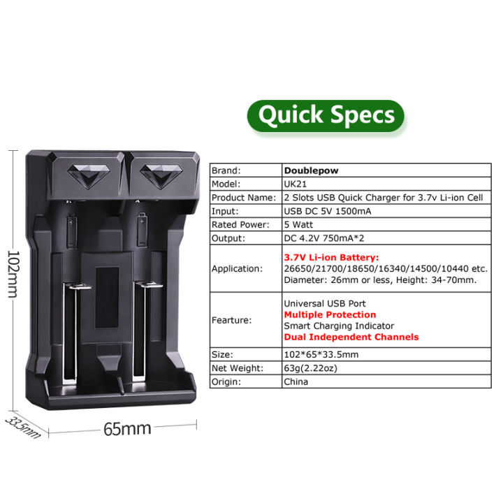 Doublepow%20UK21%20Micro%20USB%20Port%20Dual%20Slot%20Universal%203.7V%20Li-ion%20Battery%20Charger%20for%2018650/26650/18500/14500/10440/16340%20etc%20Lithium%20Battery%20Fast%20Charger%20with%20Full%20Charge%20Indication%20System%20-%201%20Piece%20Charger%20-%20Image%203