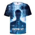 Game detroit become human 3D T Shirt Men Women detroit : become human connor RK800 Short Sleeve T-Shirt Male Tshirt Streetwear. 