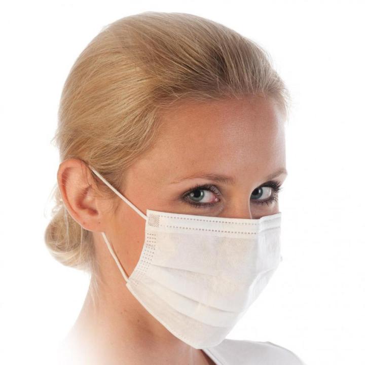 Surgical White Face mask 50 Pcs 3ply-WHITE
