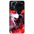 For ZTE Blade V41 Smart Case A7050 Soft Black Silicone Painted Cat Phone Cover for ZTE V41 Smart Astronaut Funda TPU V41Smart. 