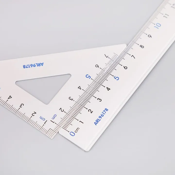 4Pcs%20Drawing%20School%20Supplies%20Set%20Square%20Triangle%20Ruler%20Aluminum%20Alloy%20Protractor%20-%20Image%203