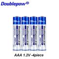 Doublepow | Nickel-Hydride Rechargeable Batteries 1.2V AAA Battery (Remote Size).