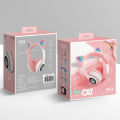 STN28 cat ear luminous Bluetooth headset head-mounted cute wireless live broadcast girl children's headset.