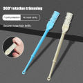 【Unbeatable Prices】 360 Degree Rotating Double Head Nose Hair Trimmer Earpick Nose Hair Removal Trimming Portable Nose Ear Hair Trimmer Tool.