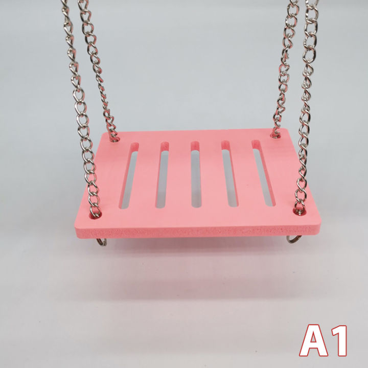 pet Hamster Toys Wooden Rainbow Bridge Seesaw Swing Toys Small Animal Jessica
